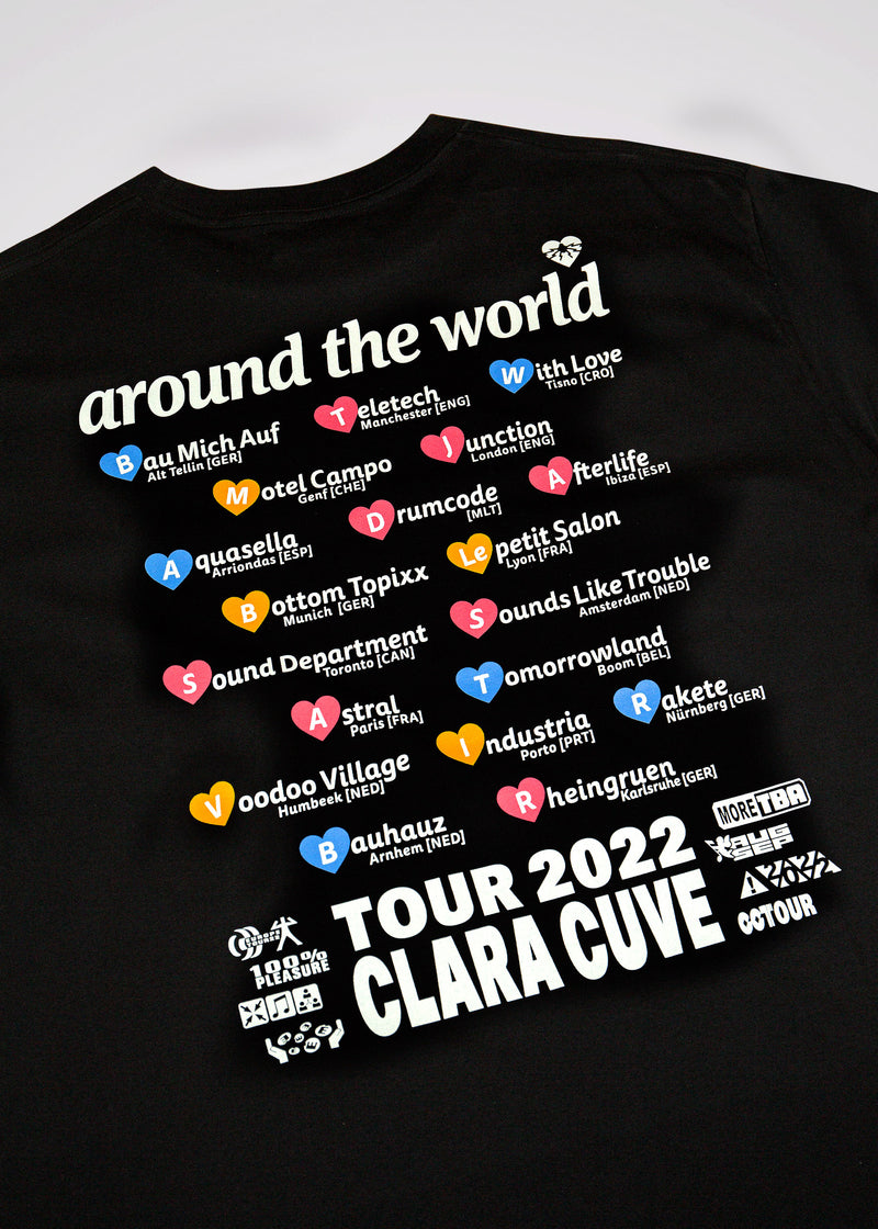 CLARA CUVE Tour Shirt 2 – Black