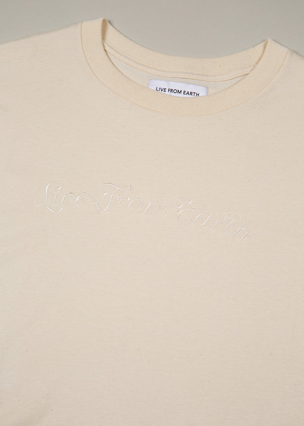Classy Logo T-Shirt – Natural Cotton
