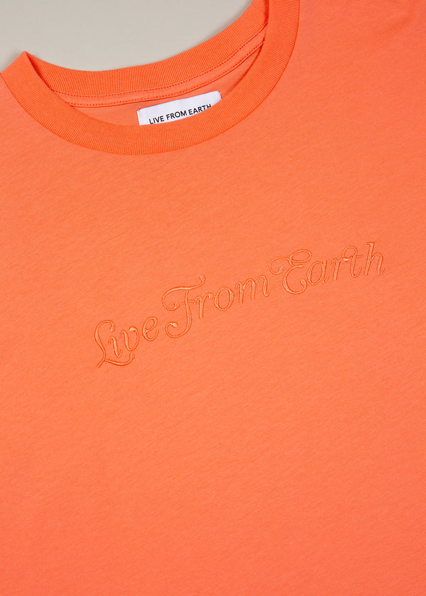 Classy Logo T-Shirt – Neon Peach